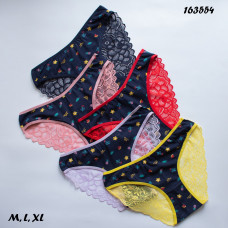 Набір трусиків жіночих сліпи з мереживом Nicoletta Туреччина | 5 шт.